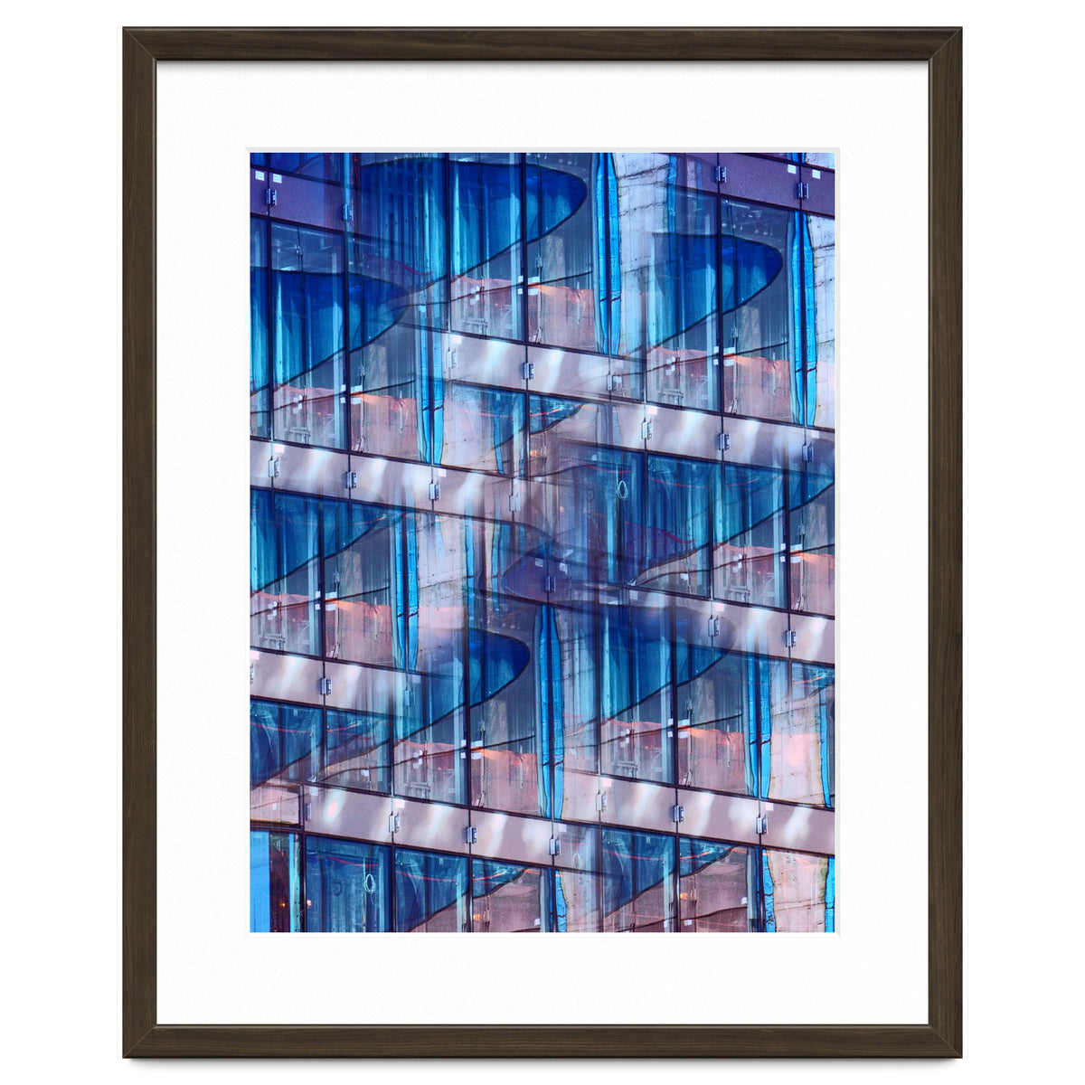 Blue Skyscraper Abstract