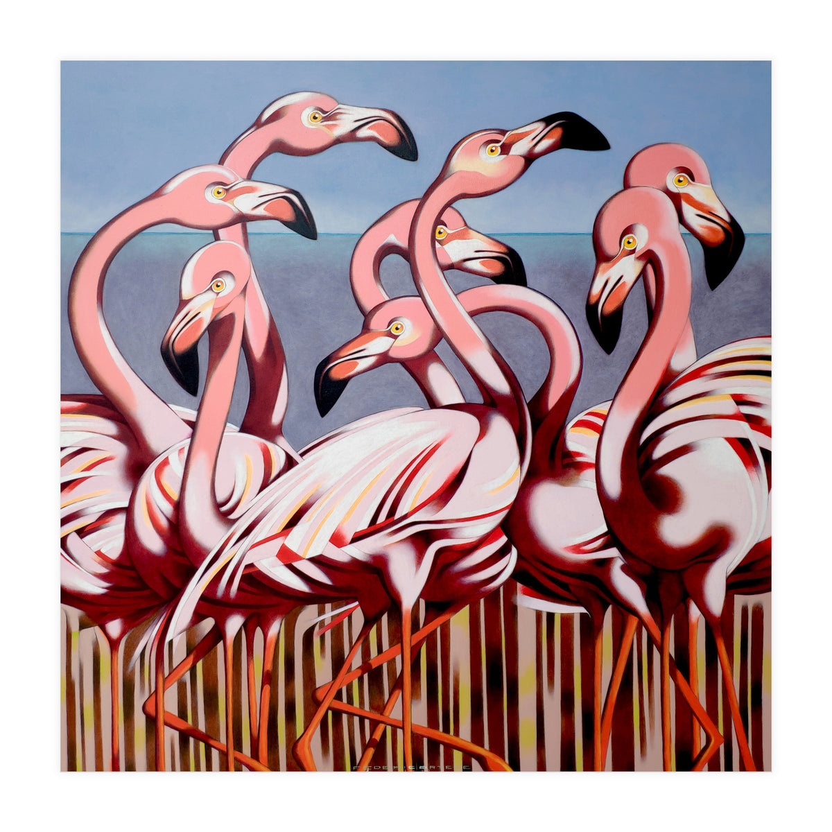 Flamingos (Print Only)