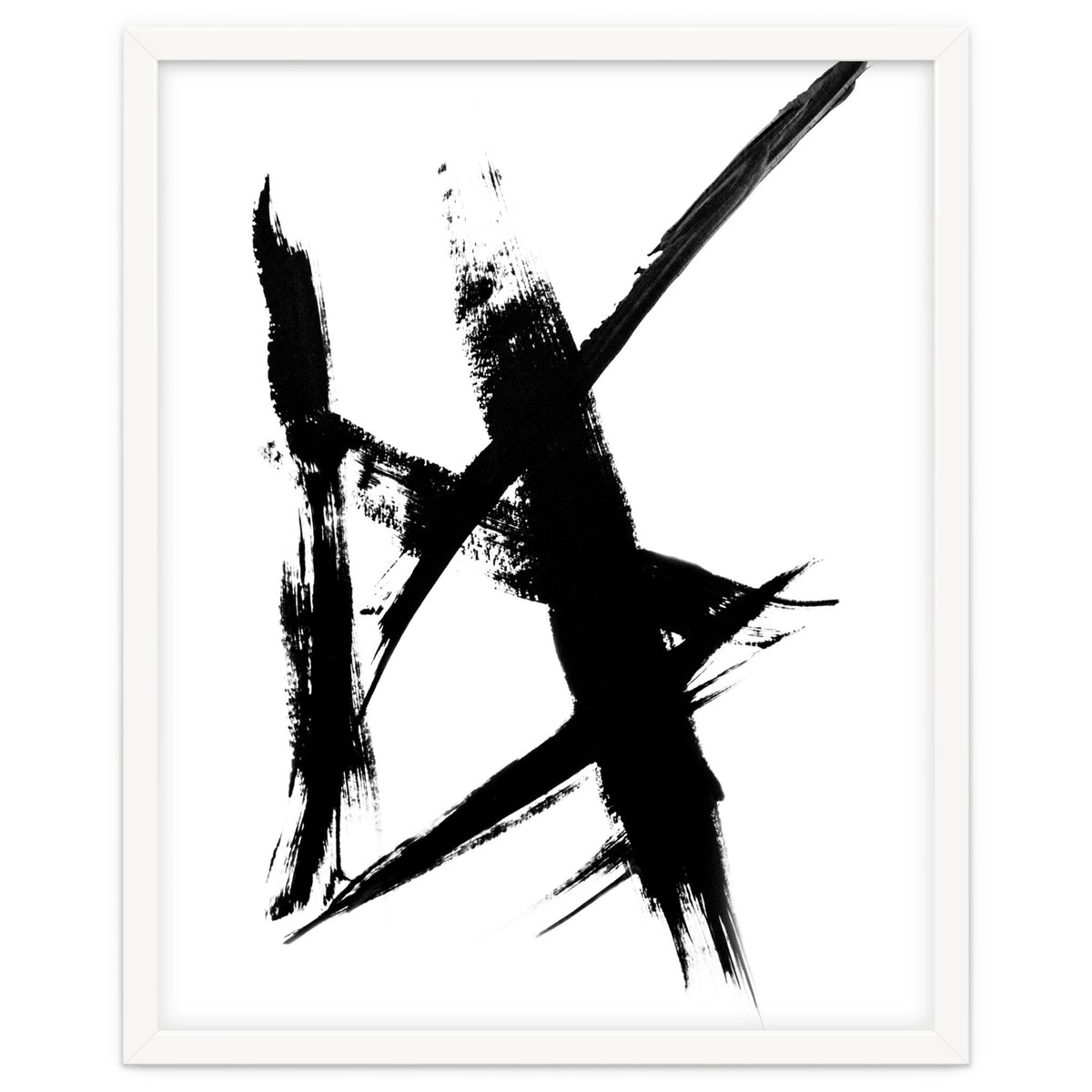 Abstract Brushstroke Print