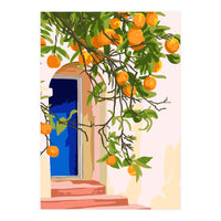 Wherever you go, go with all your heart | Summer Travel Morocco Boho Oranges | Architecture Building (Print Only)