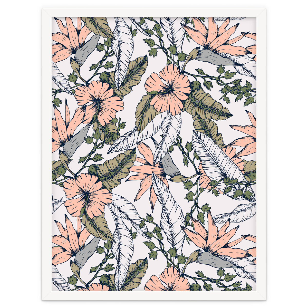 Tropical pattern pastel