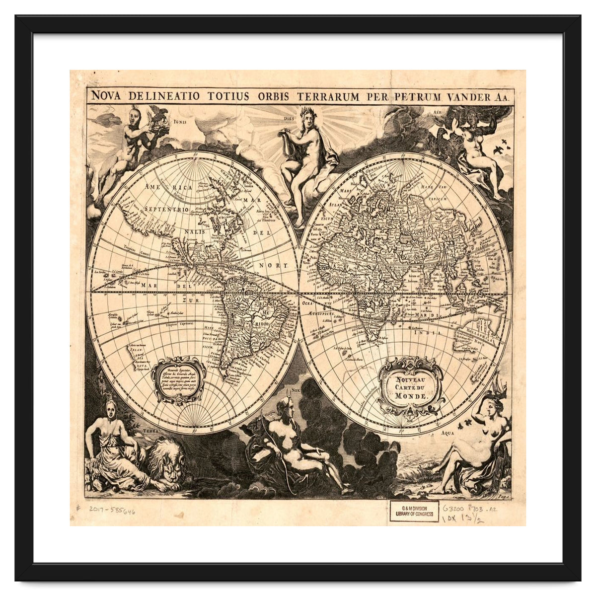 Old world mapa mundi