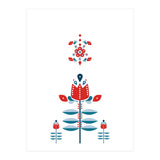 Scandinavian Folk Flowers (Print Only) thumbnail