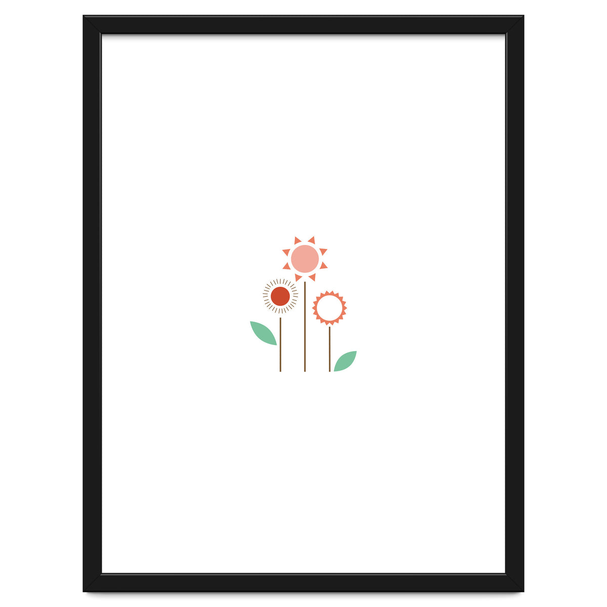 Sun And Flower On My Wall Rgb