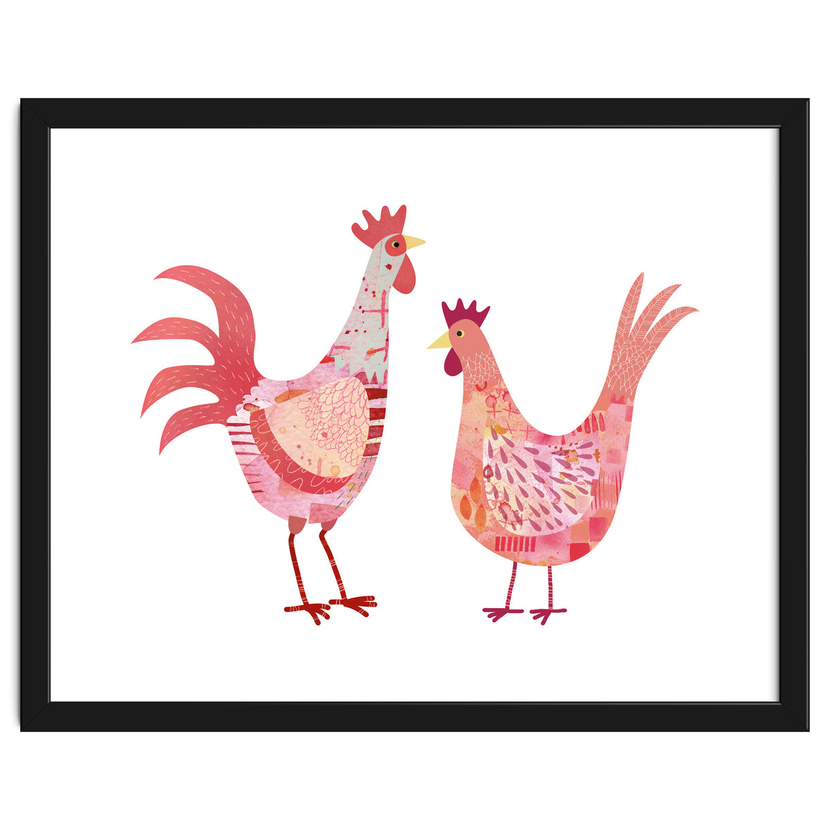 Hen And Cockerel