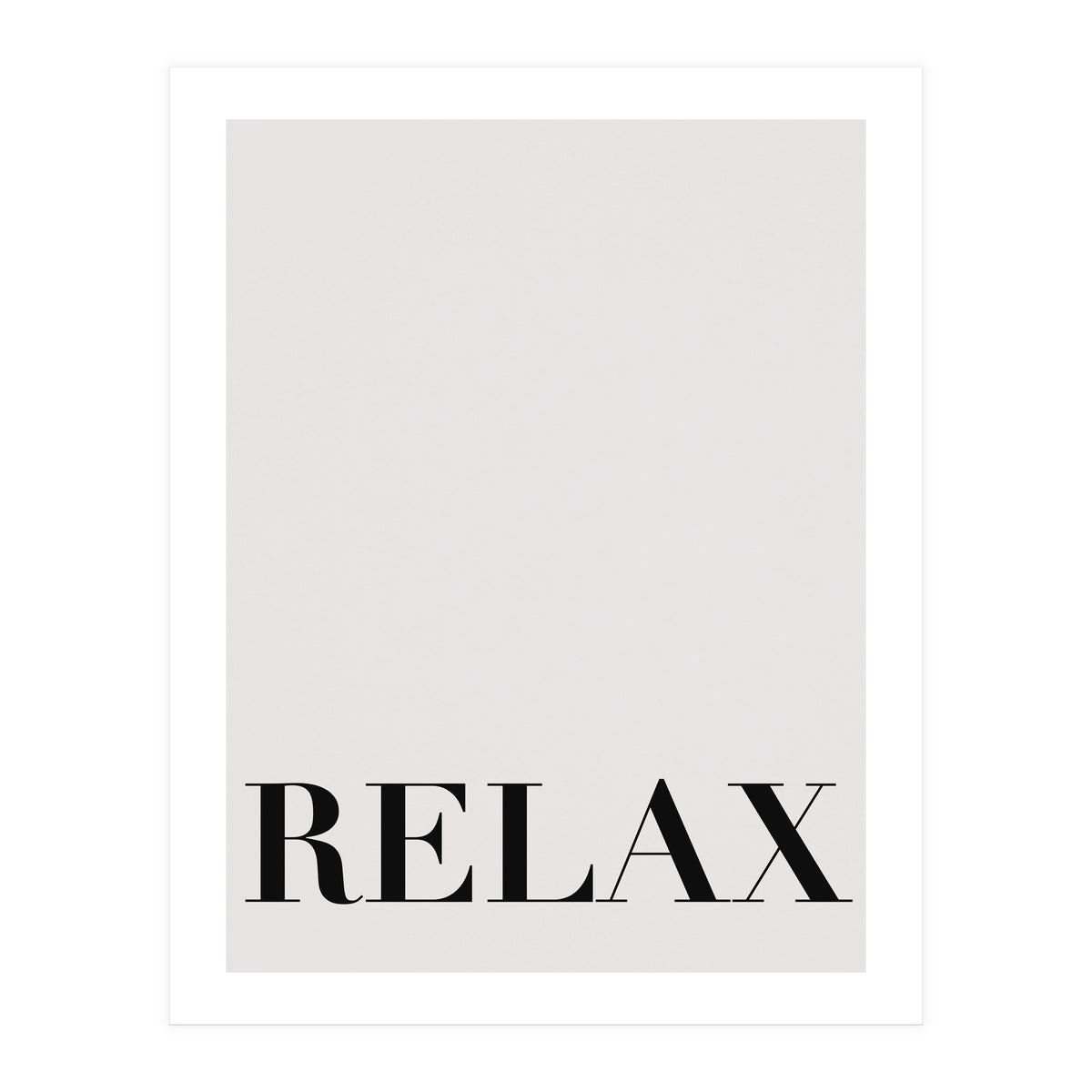 Relax White (Print Only)