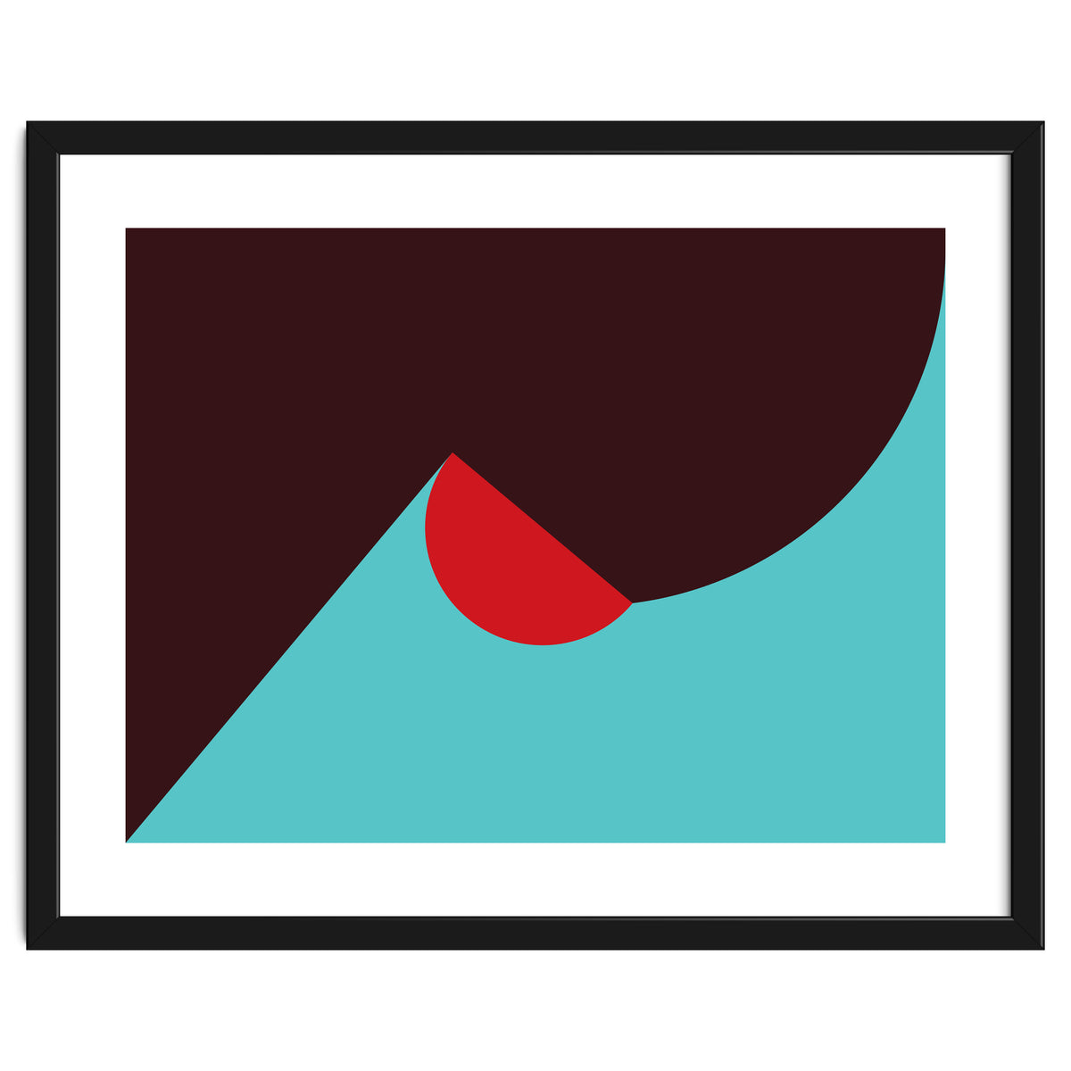 Geometric Shapes No. 8 - blue, purple & red