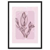 Magnolia Simple Minimal Geometric - Boho Botanical Leave