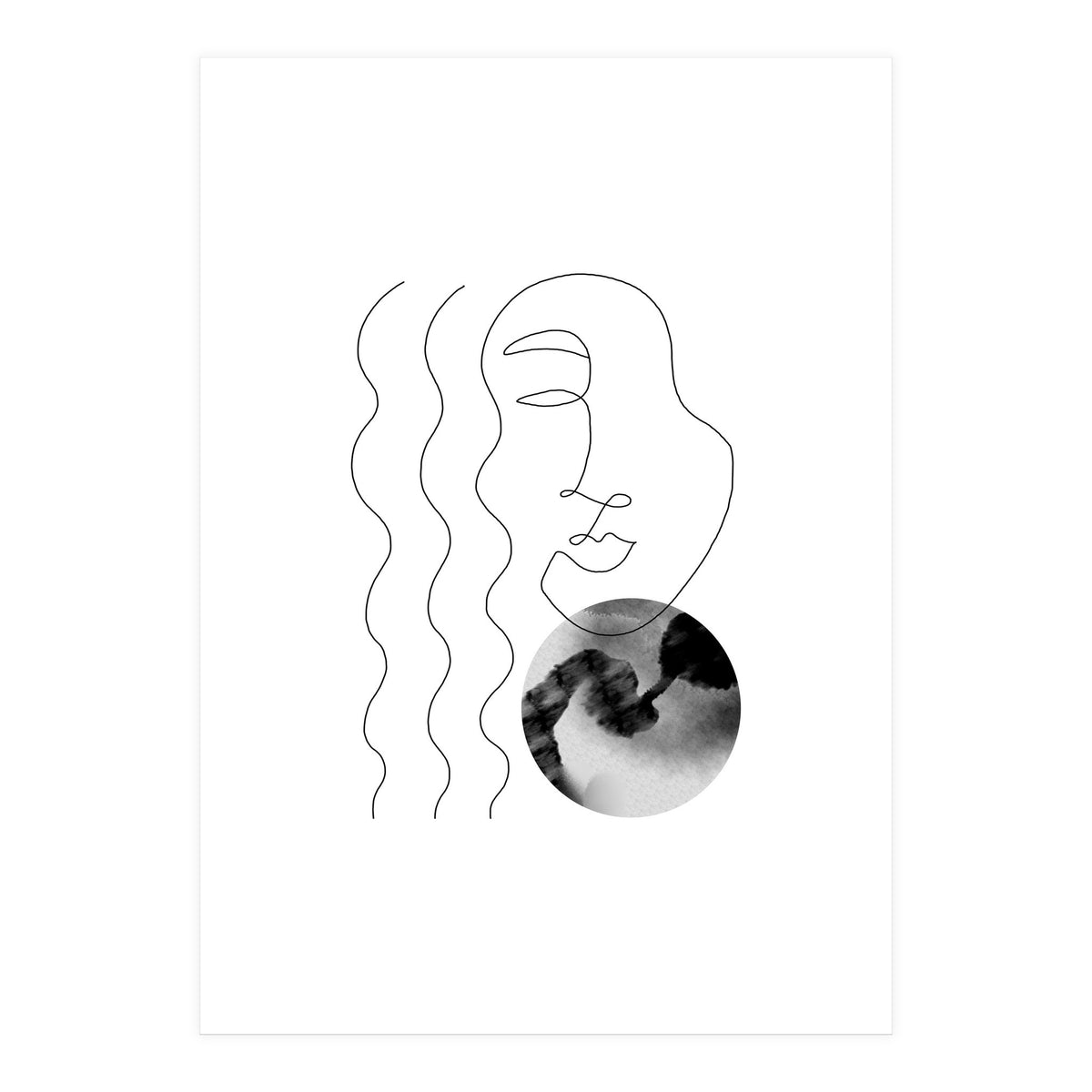 Circle and woman (Print Only)