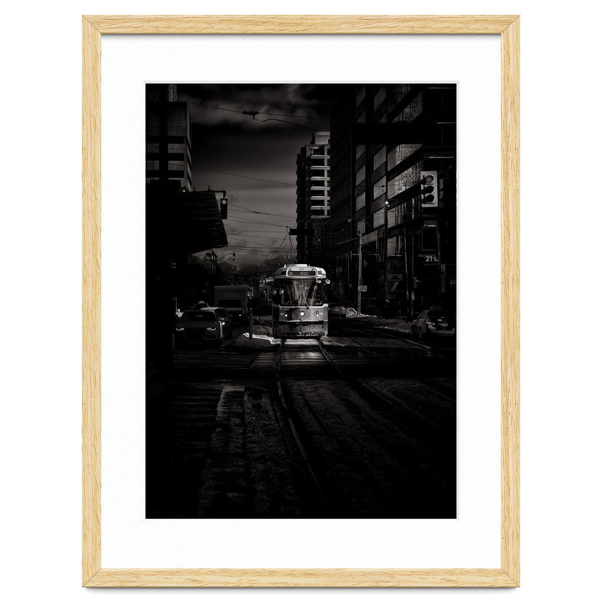 The 512 St. Clair Streetcar Toronto Canada Toned Version