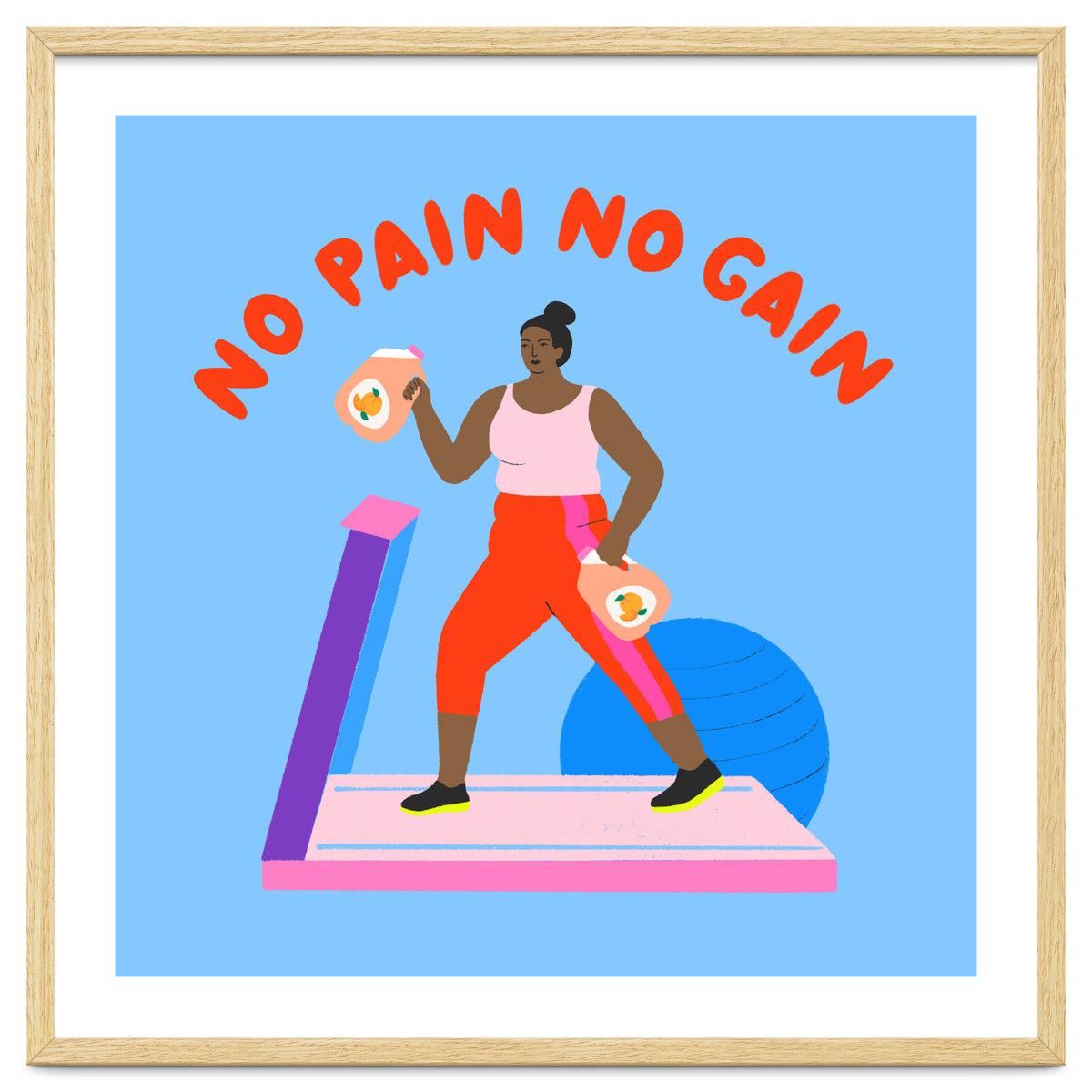 No Pain No Gain Square
