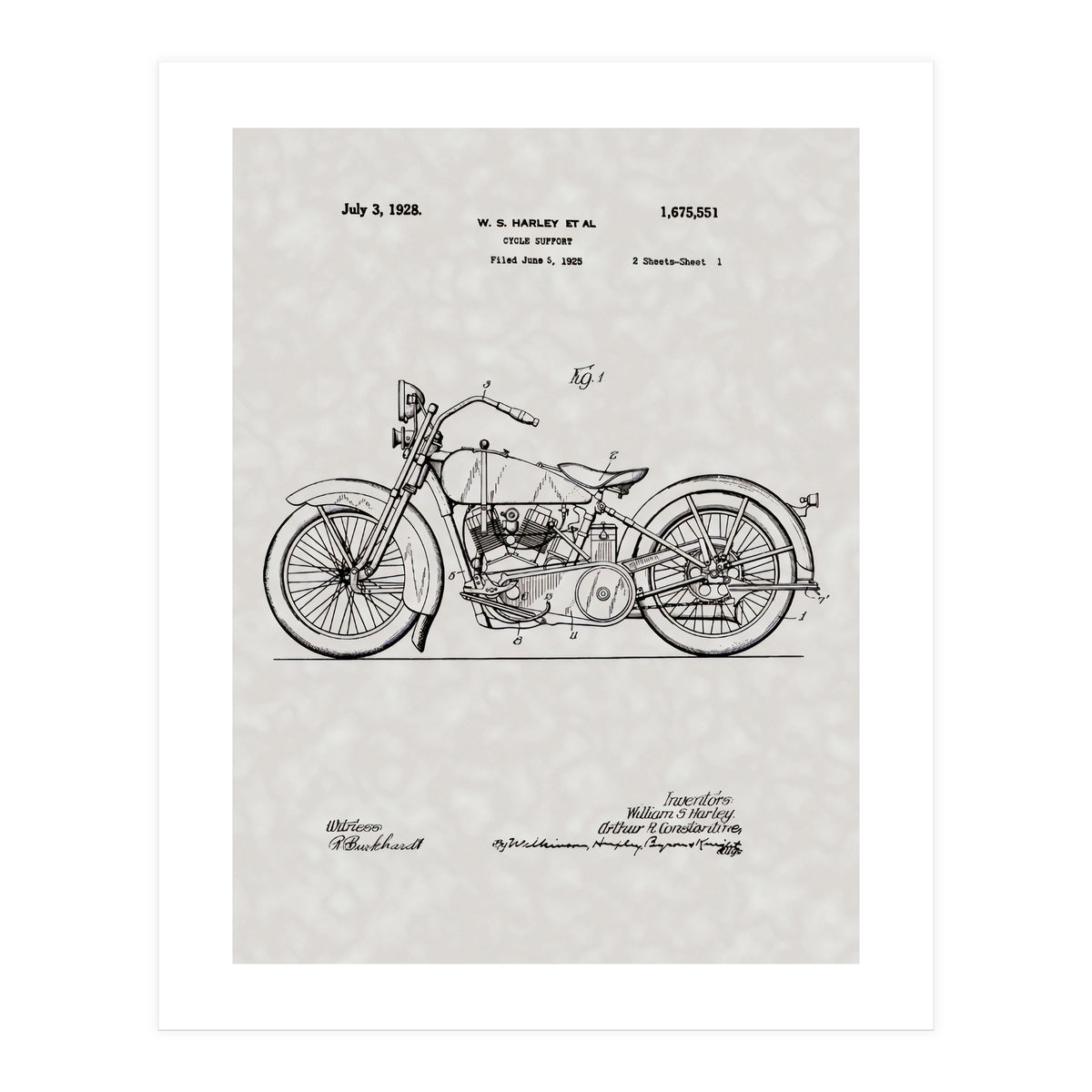 Harley Patent (Print Only)
