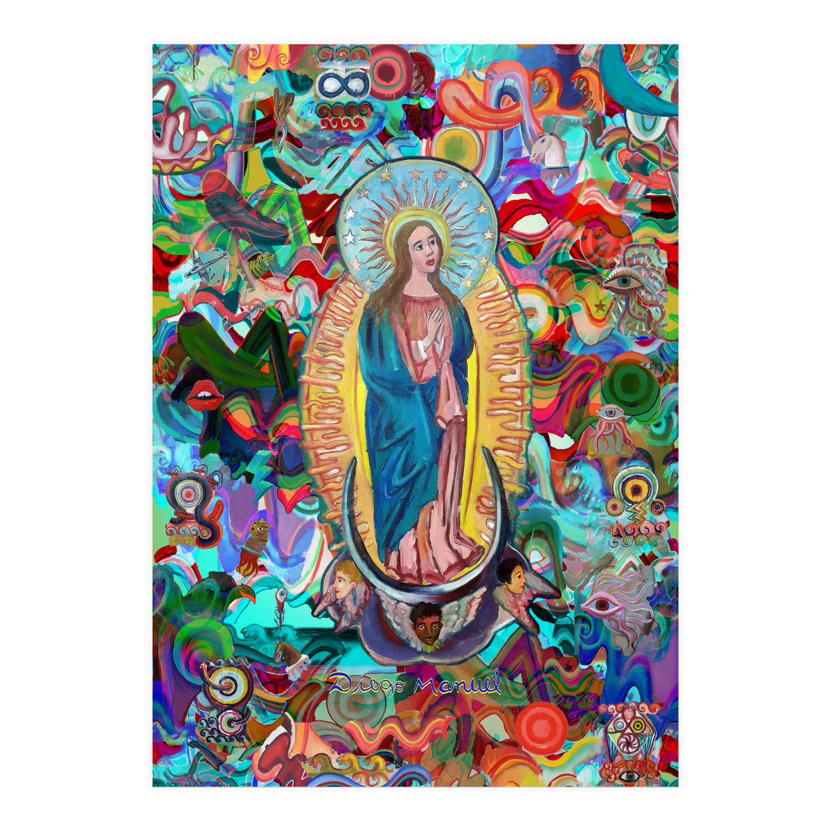 Virgen Y Graffiti 24 (Print Only)