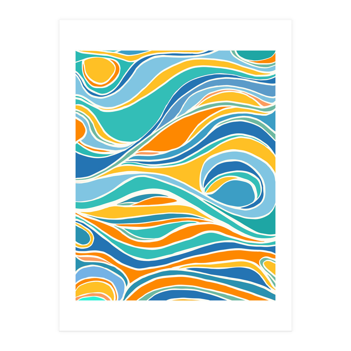 Summer Beach Abstract (Print Only)