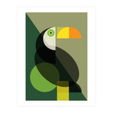 Mid Century Geometric Toucan (Print Only) thumbnail