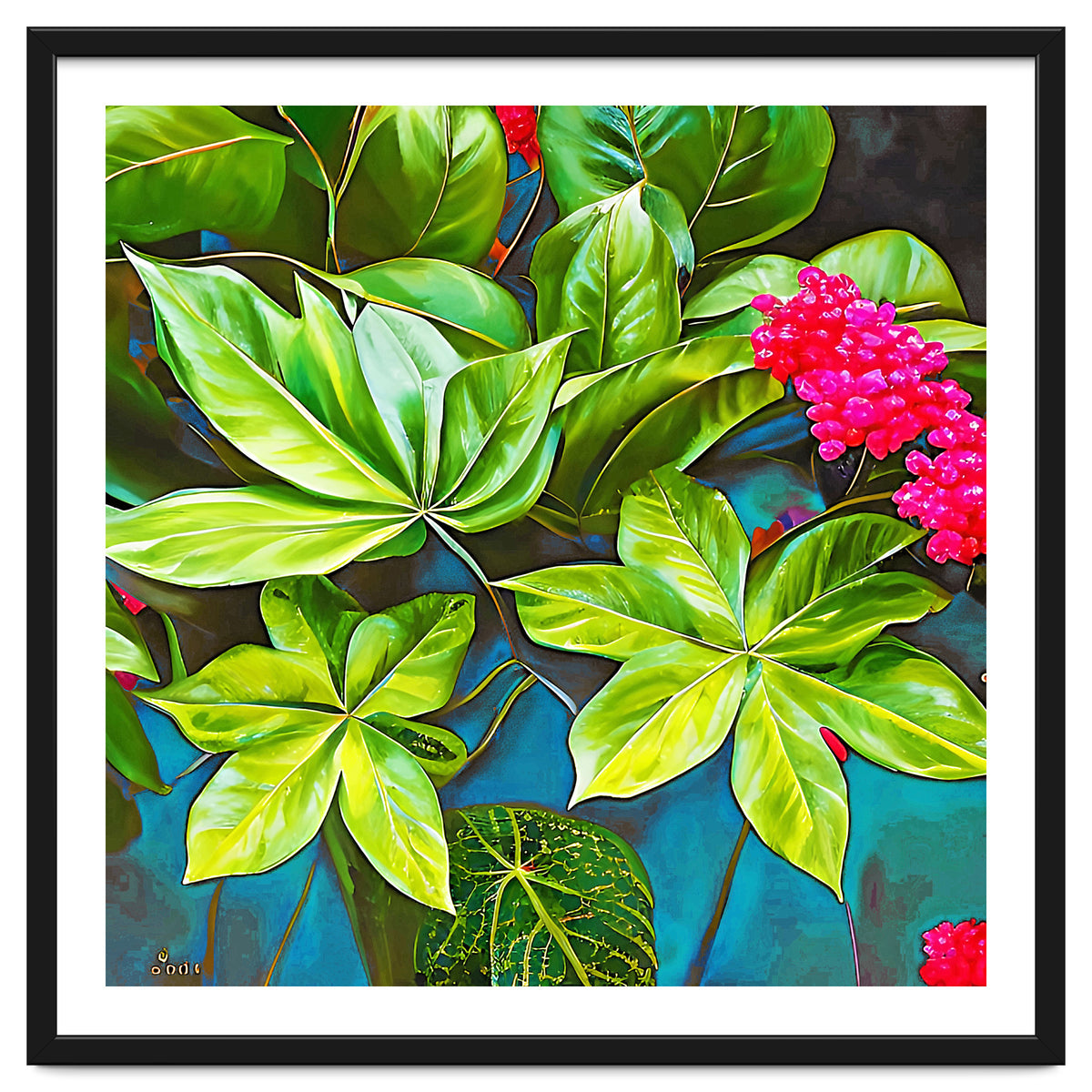 Bloom Like Never Before, Botanical Nature Jungle Plants, Bohemian Floral Blossom Forest Painting