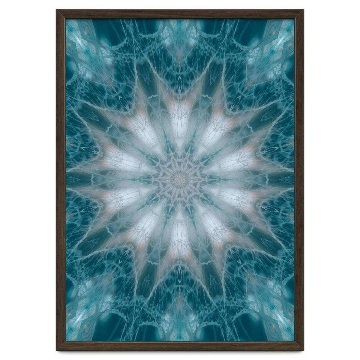 Mandala - Green, White, Rose