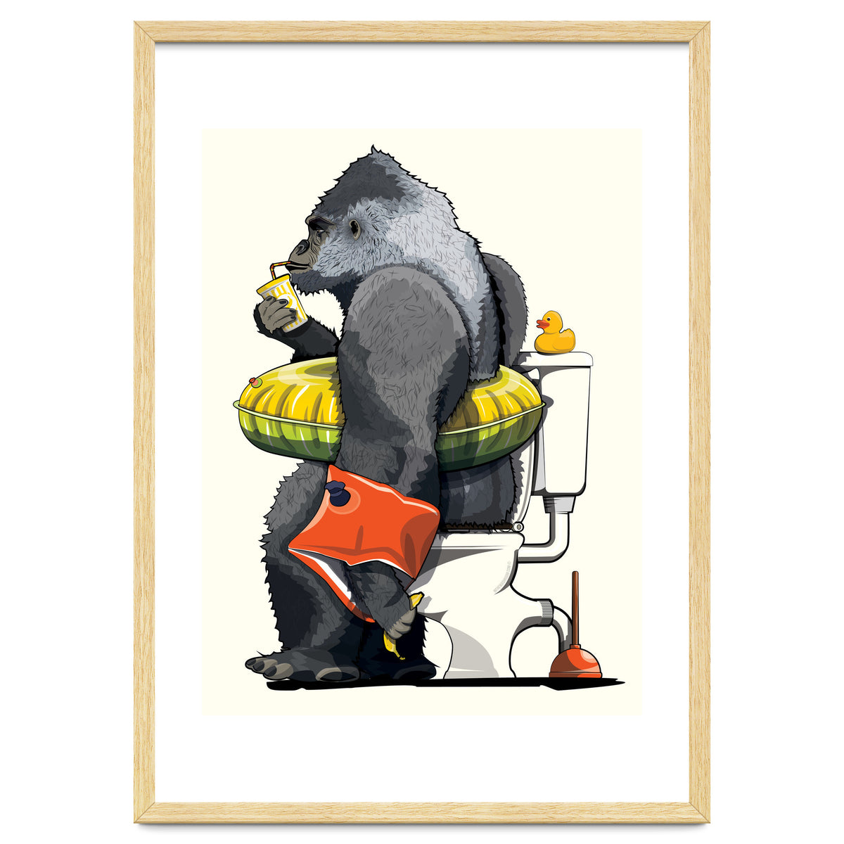 Gorilla on the Toilet, Funny Bathroom Humour