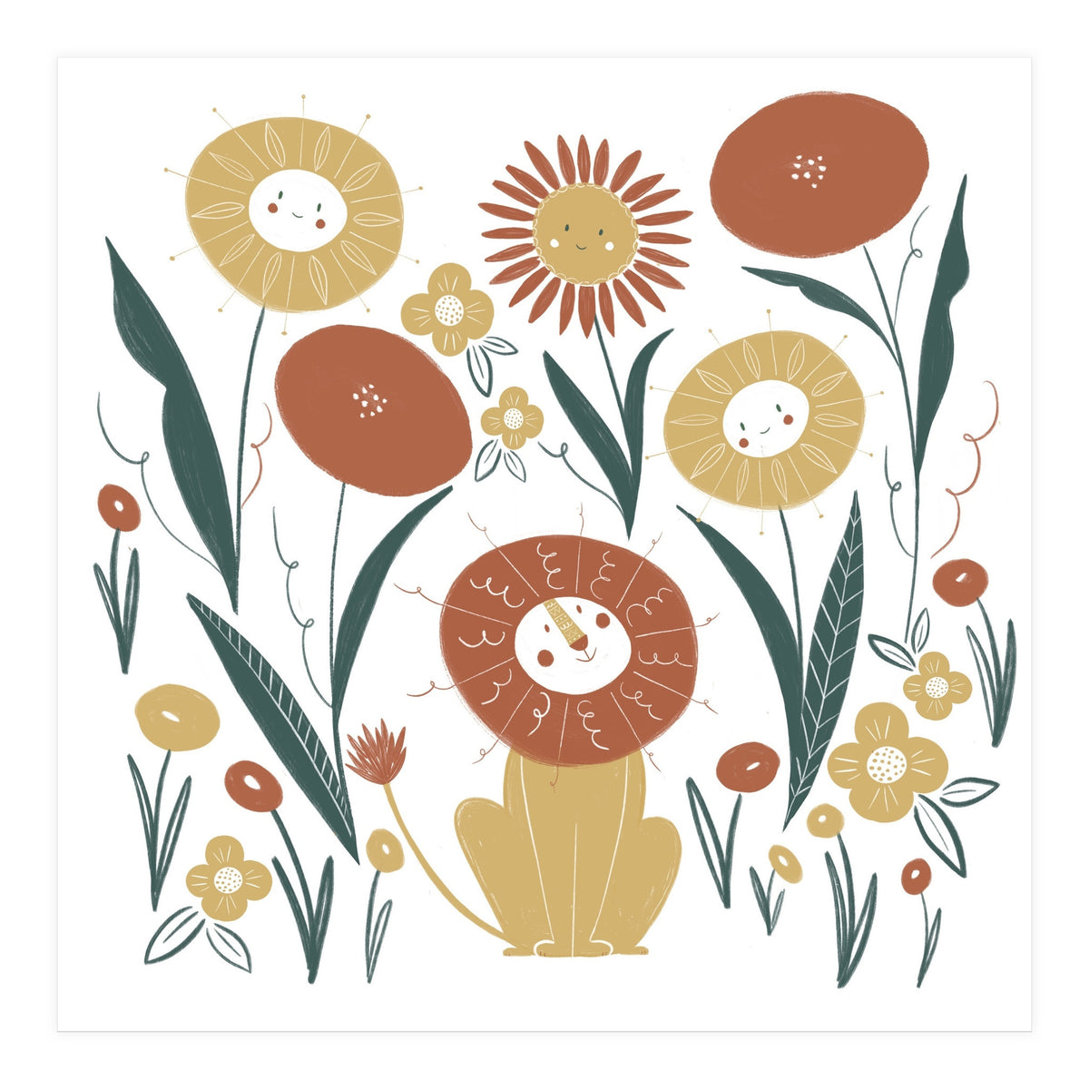 Lion & Friends (Print Only)