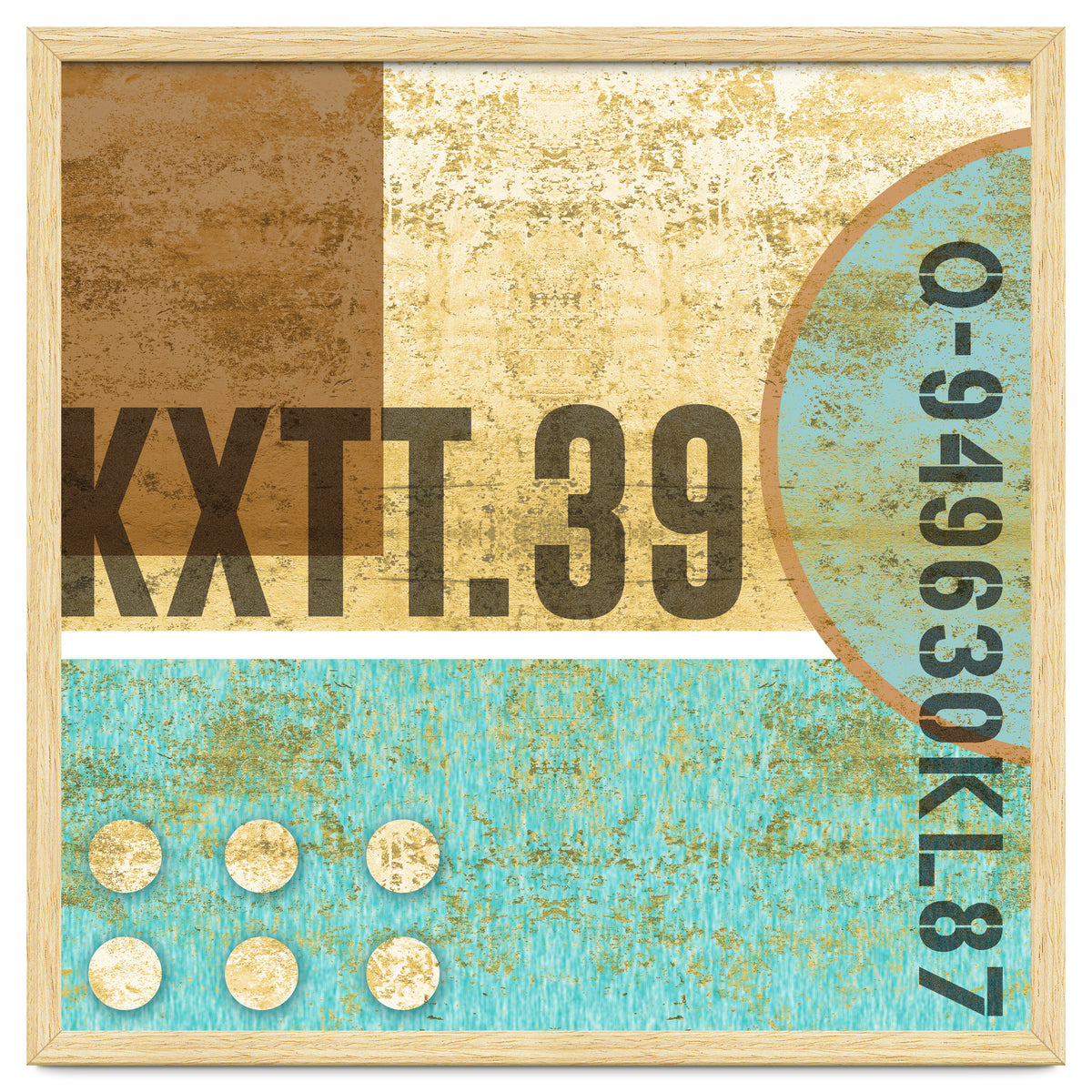 Abstract Industrial Sand And Blue