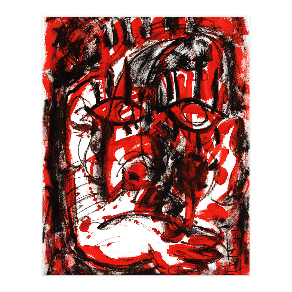 Anger - white background (Print Only)