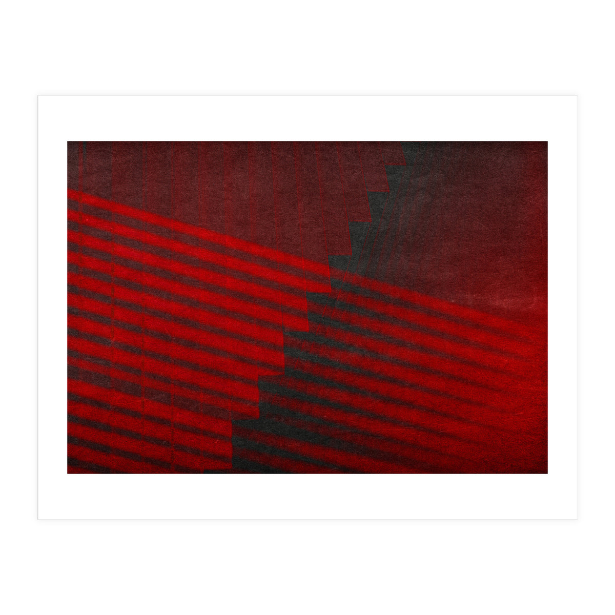 Rojo Y Gris #2 (Print Only)