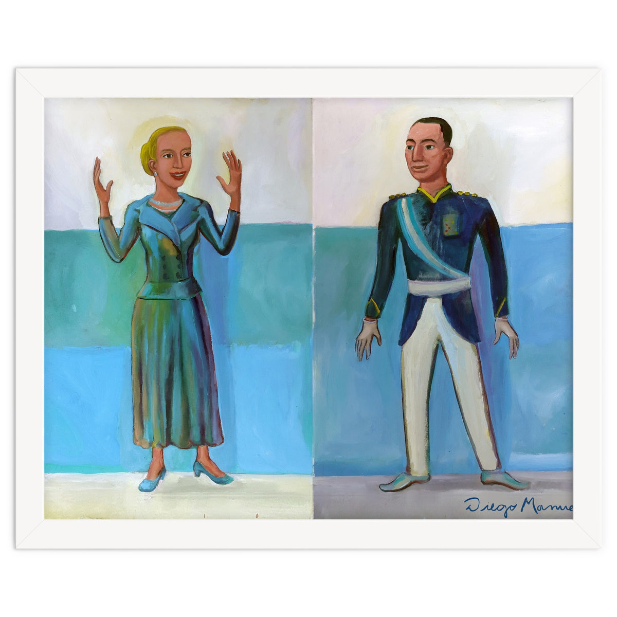 Diptico Evita Y Peron