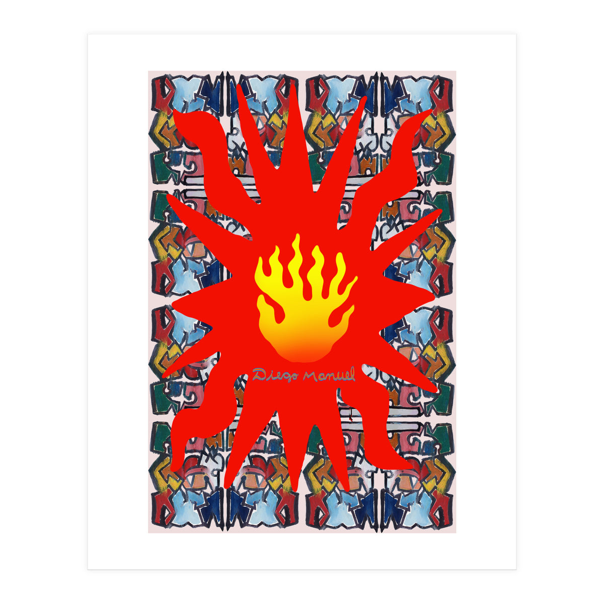 Fuego Y Graffiti 50 (Print Only)