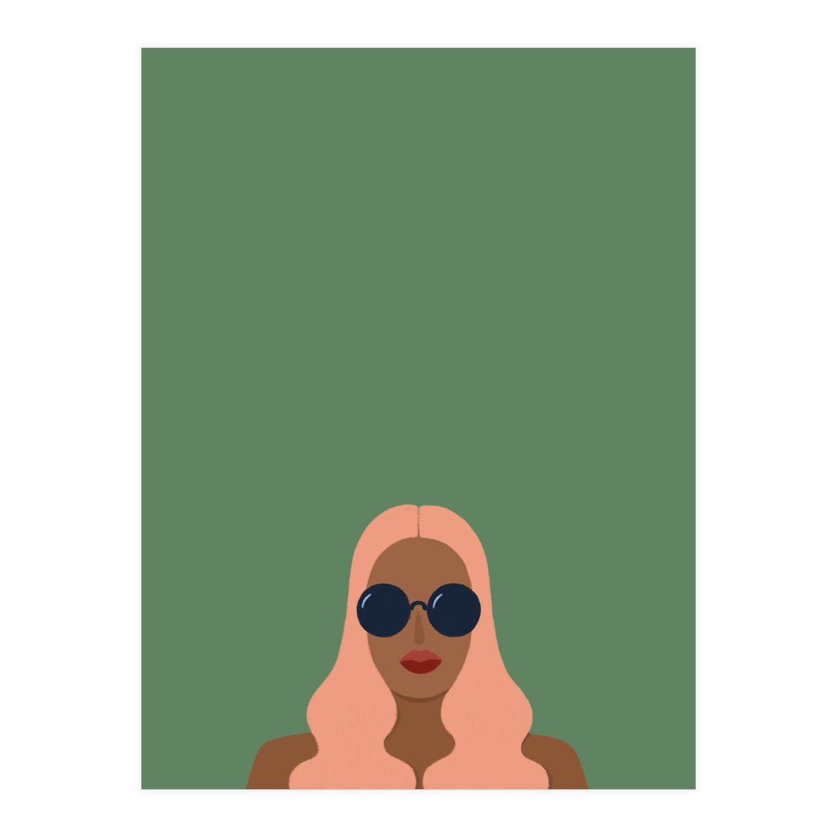 Lady with pink hair (Print Only)