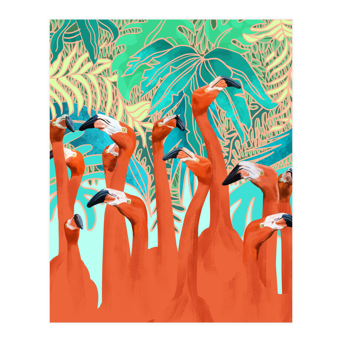 Flamingo Party (Print Only)