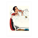 Superman in the Bath, funny Bathroom Humour (Print Only) thumbnail