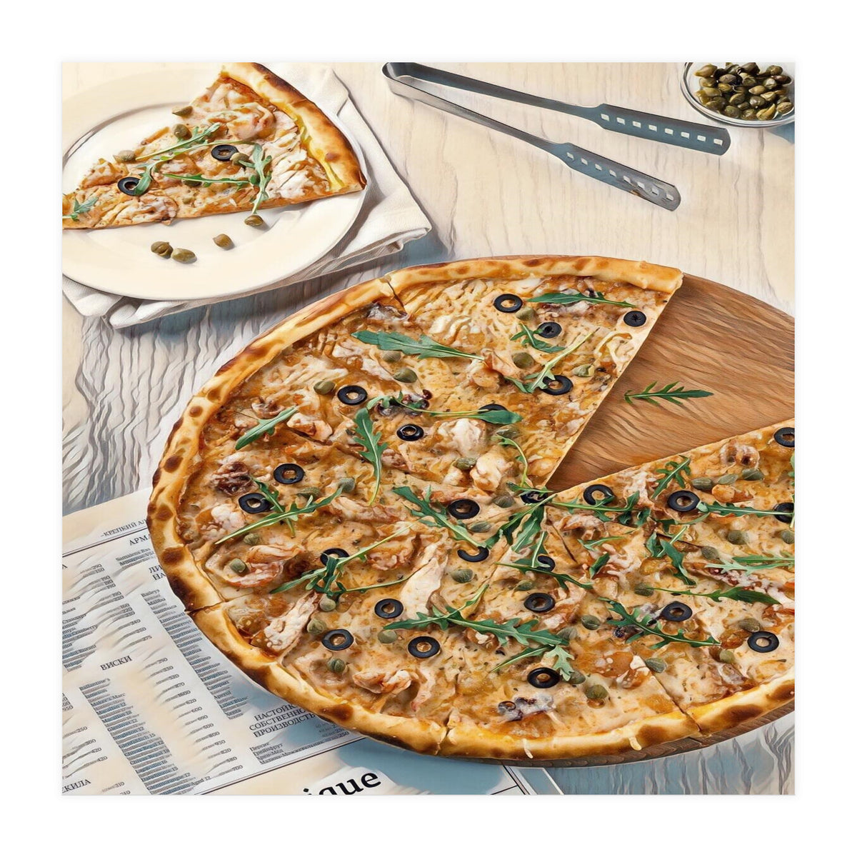 A Pizza A Day Takes The Sadness Away (Print Only)