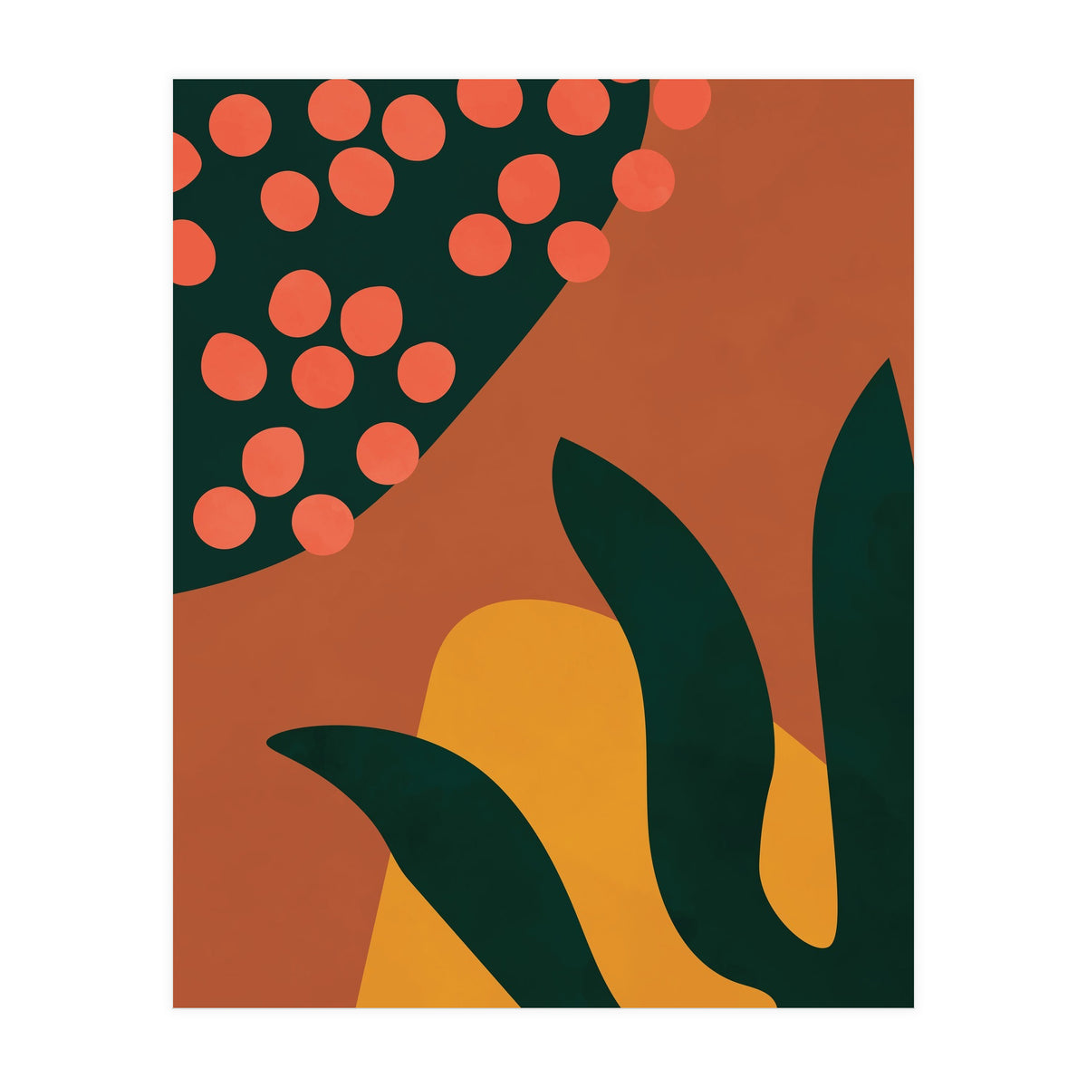 Abstract Boho Botanical Minimalist Modern (Print Only)
