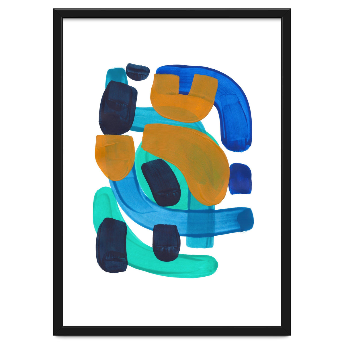 Marine Shapes Yellow Accent