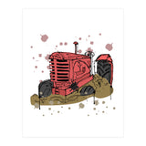 Abandoned tractor sketch (Print Only) thumbnail