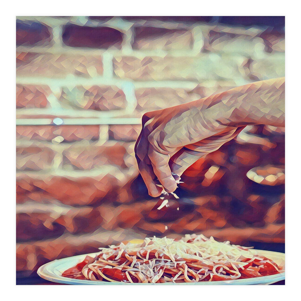 There`s No Such A Thing As Too Much Cheese (Print Only)