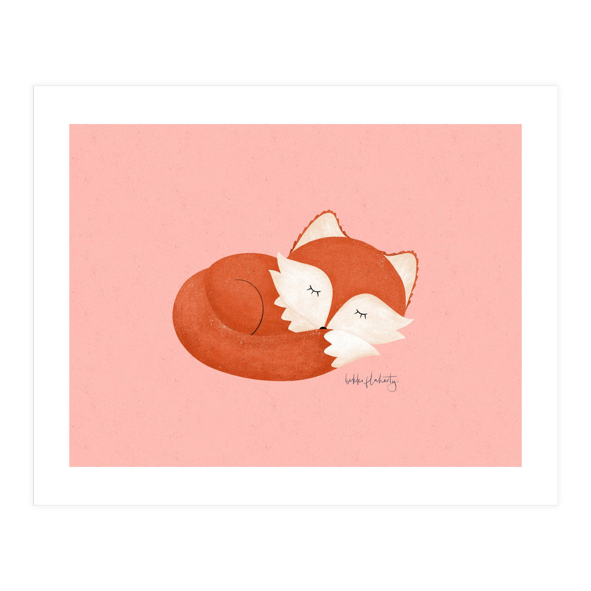 Sleepy Fox (Print Only)