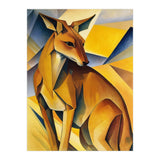 Kangaroo Abstract Oil Painting (Print Only) thumbnail