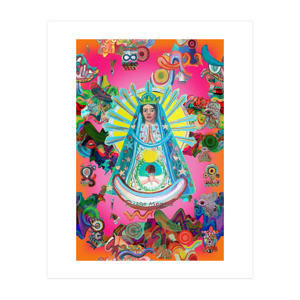 Virgen Y Graffiti 12 (Print Only)