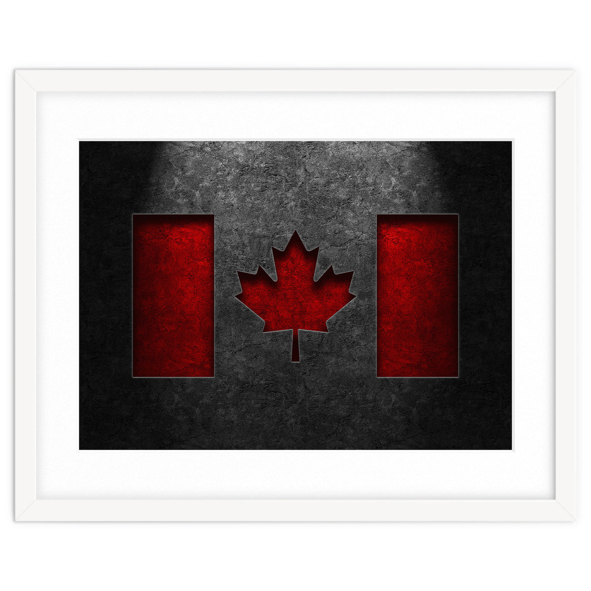 Canadian Flag Stone Texture
