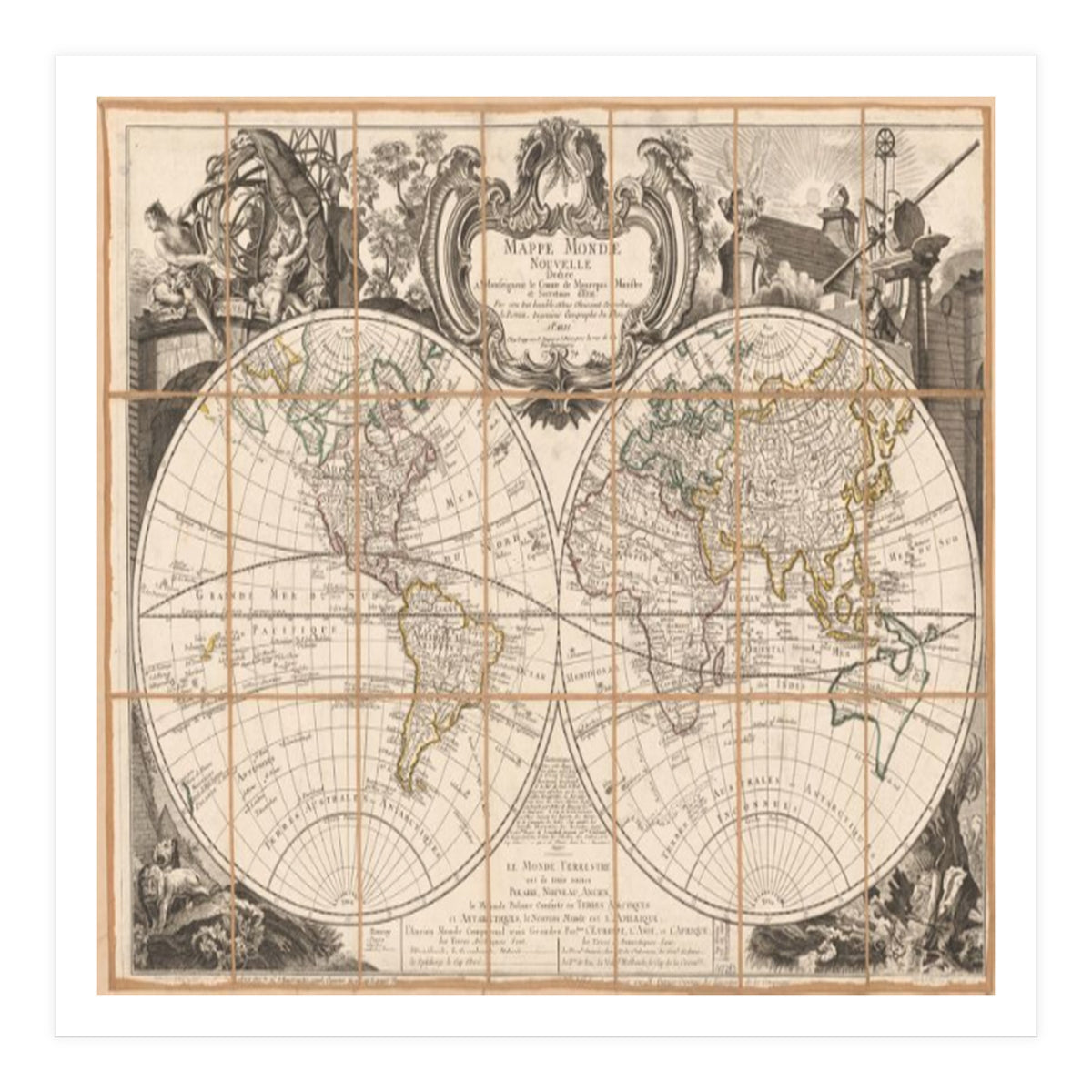 Old world map revisited (Print Only)