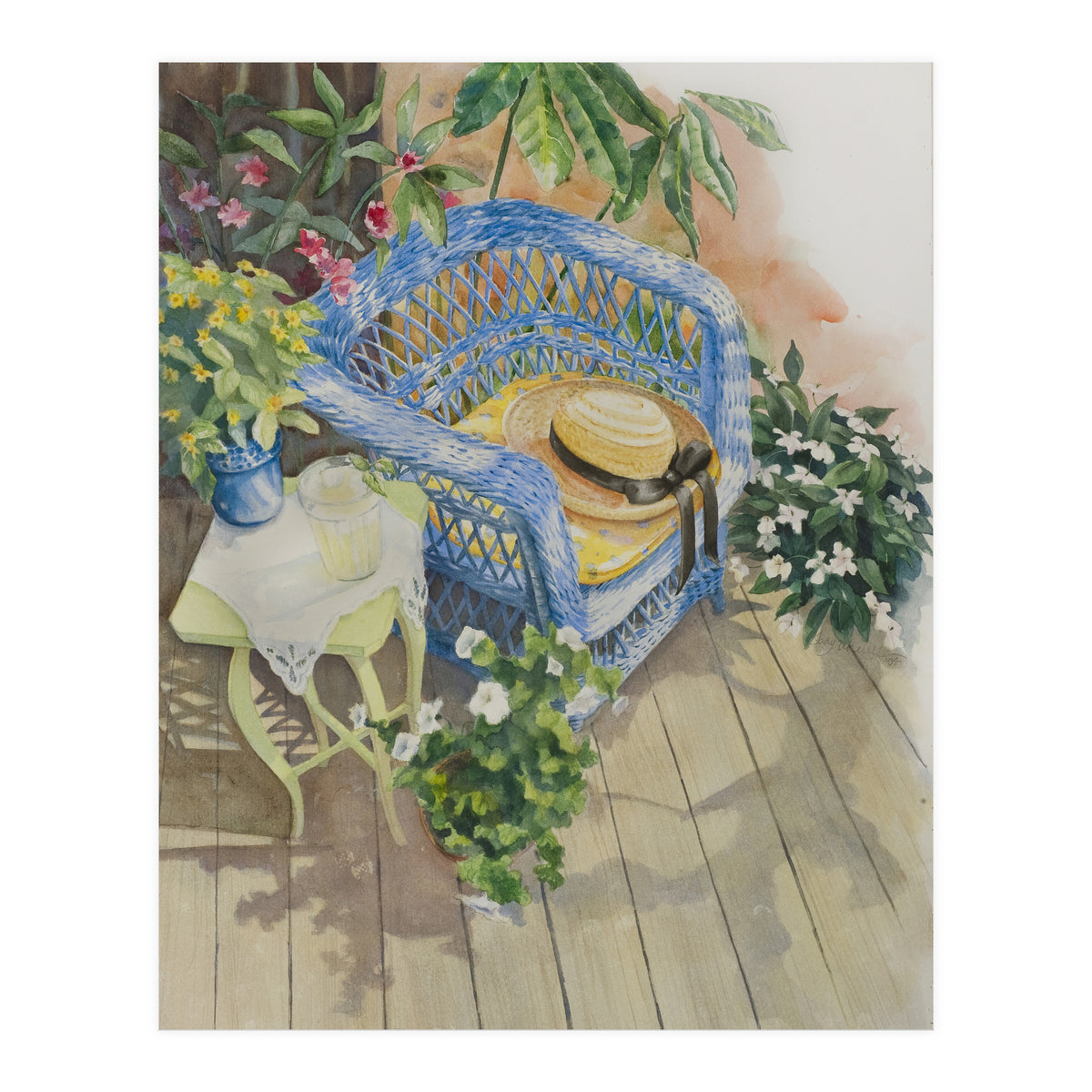 Blue Wicker (Print Only)