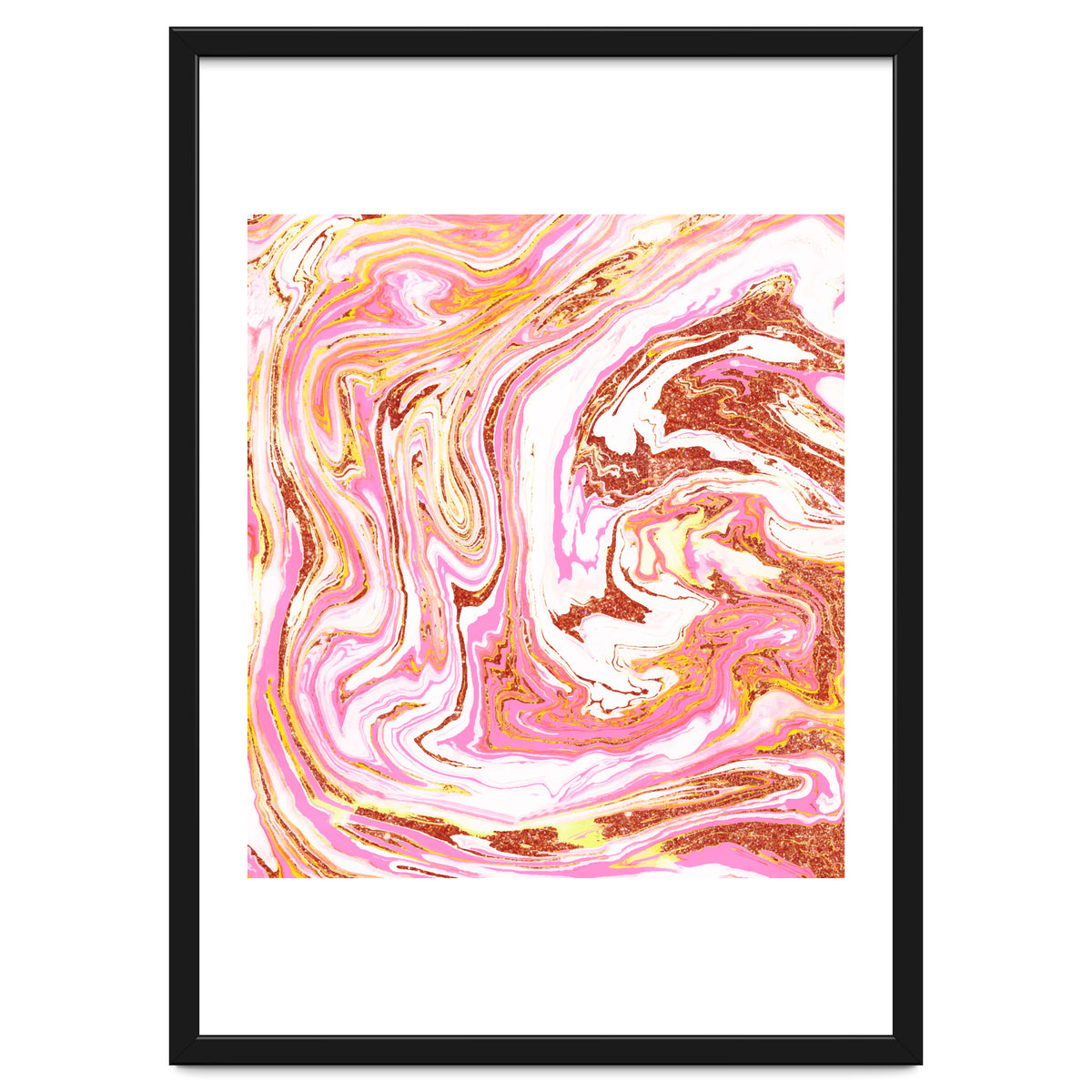 Marble + Rose Gold Dust