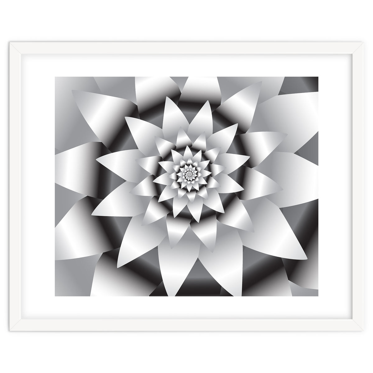 Abstract Modern Flower Design Art