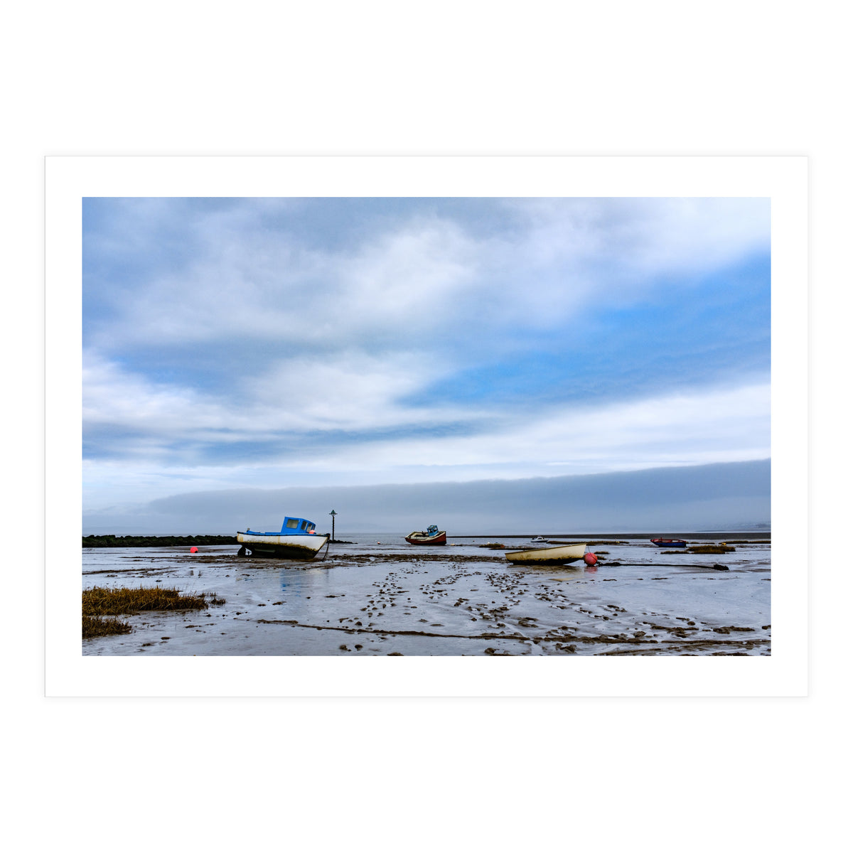 Moored Boats, Morecambe Bay (Print Only)