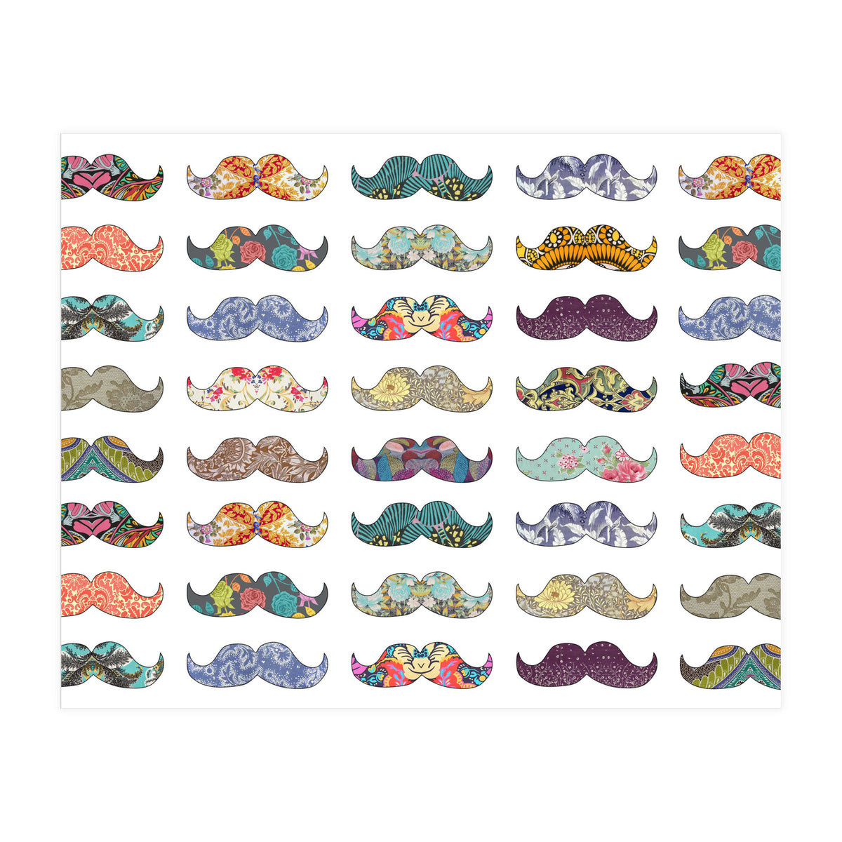Mustache Mania (Print Only)