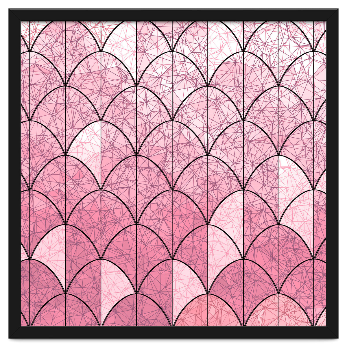 Mermaid scales pink and black