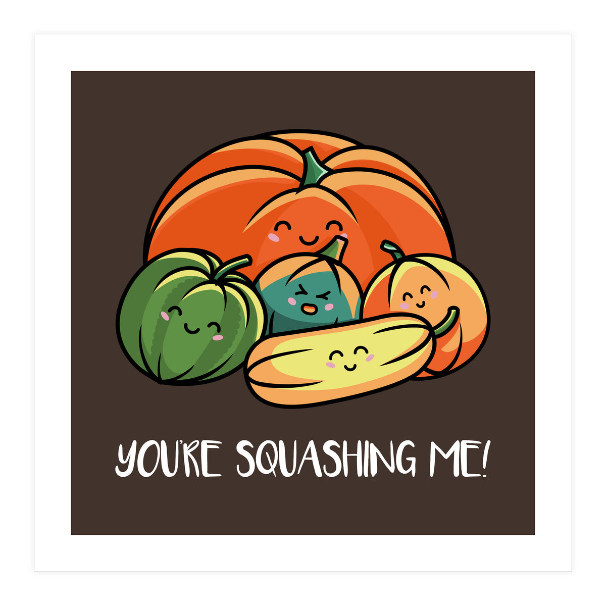 Cute Autumn Squash (Print Only)