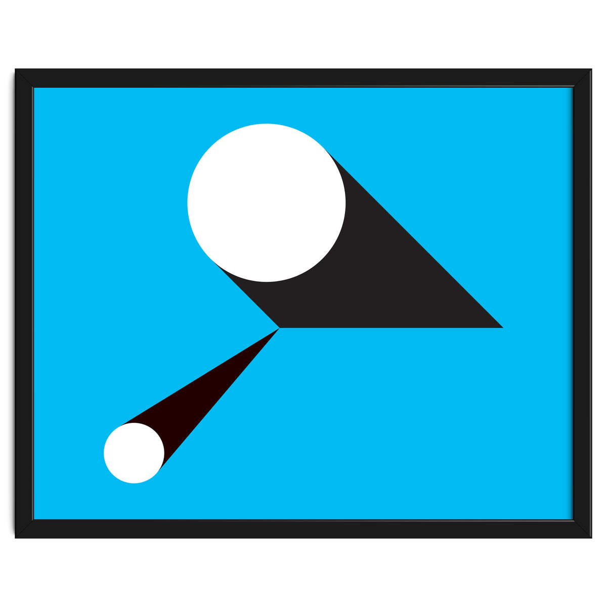 Geometric Shapes No. 46 - blue & black