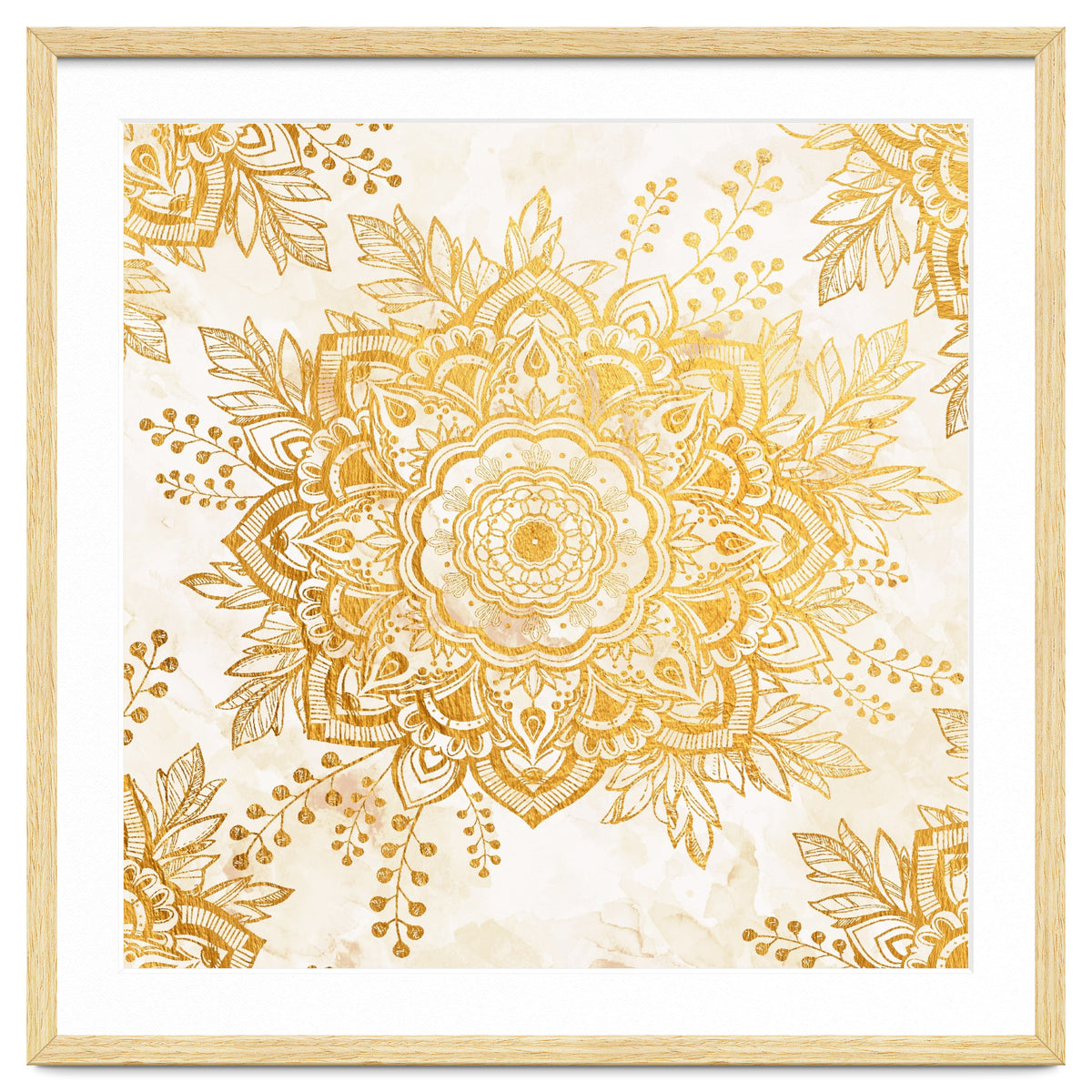 Queen Starring of Mandala-Gold Sunflower I